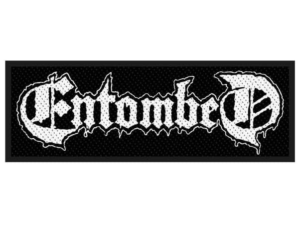 Entombed Patch Band Logo Official Black en storlek