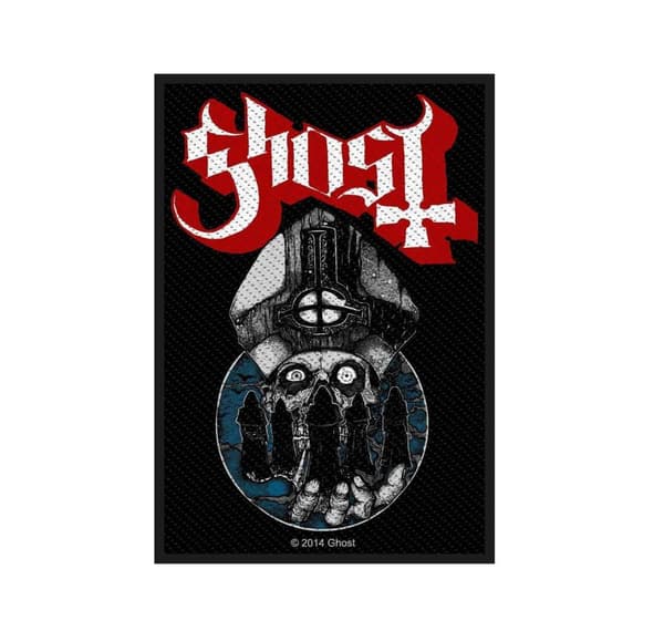Ghost Patch Warriors Band Logo Prequelle Official 10cm x 7.5cm woven sew on Accessory Size