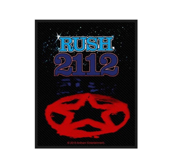 Rush Patch 2112 Starman Band Logo Official 10cm x 8cm woven sew on Accessory Size