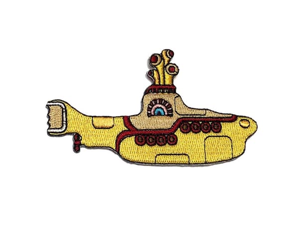 The Beatles Patch Yellow Submarine Cut out Official Medium embroidered Iron on Accessory Size