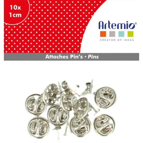 Attache Pin's 1cm 10 stycken