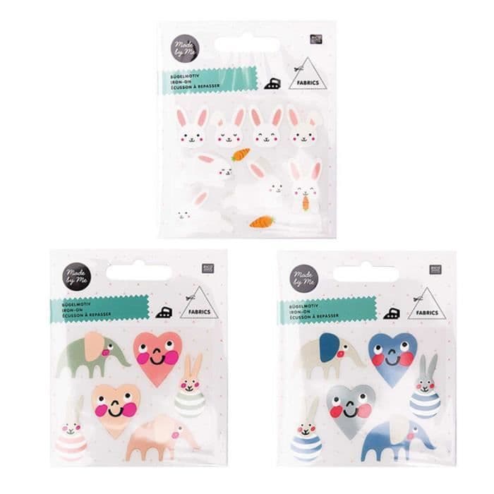 Strykplåster för barn - Baby girl + Baby Boy + Små kaniner