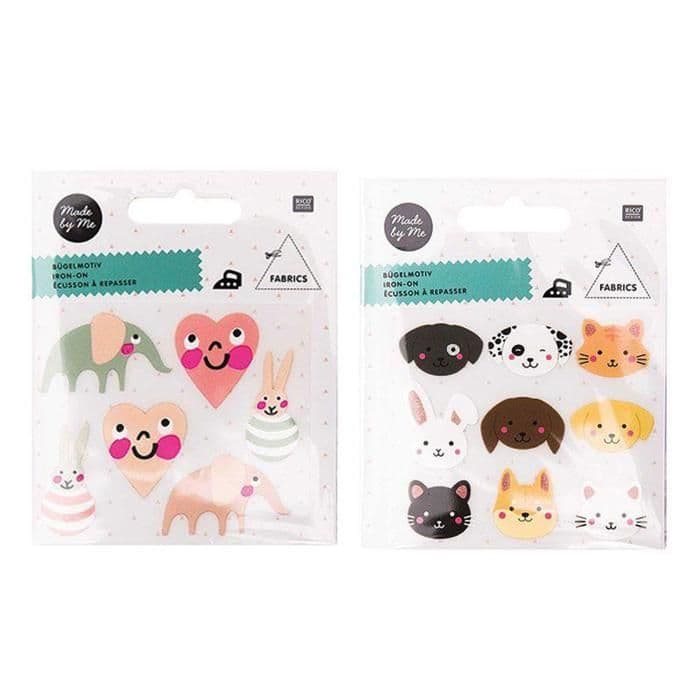 Strykplåster för barn - Baby girl + Husdjur