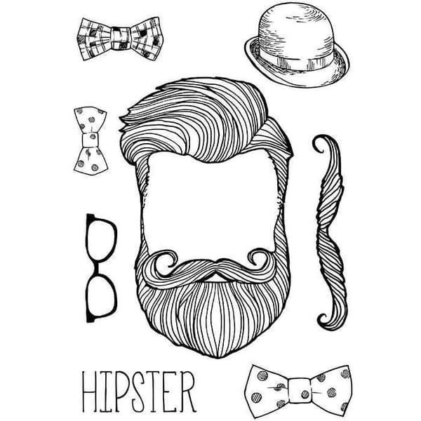 Termofläck A4 - Ki-Sign - Hipster - Lätt att applicera - Trendig mönster - Idealisk för tyg