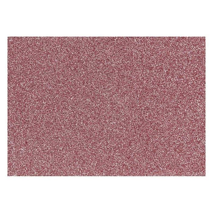Glitterrosa strykpapper - 14,8 x 21 cm
