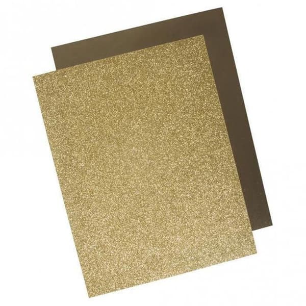 Metallisk påstrykningstransfer 21,5 x 28 cm - Guld