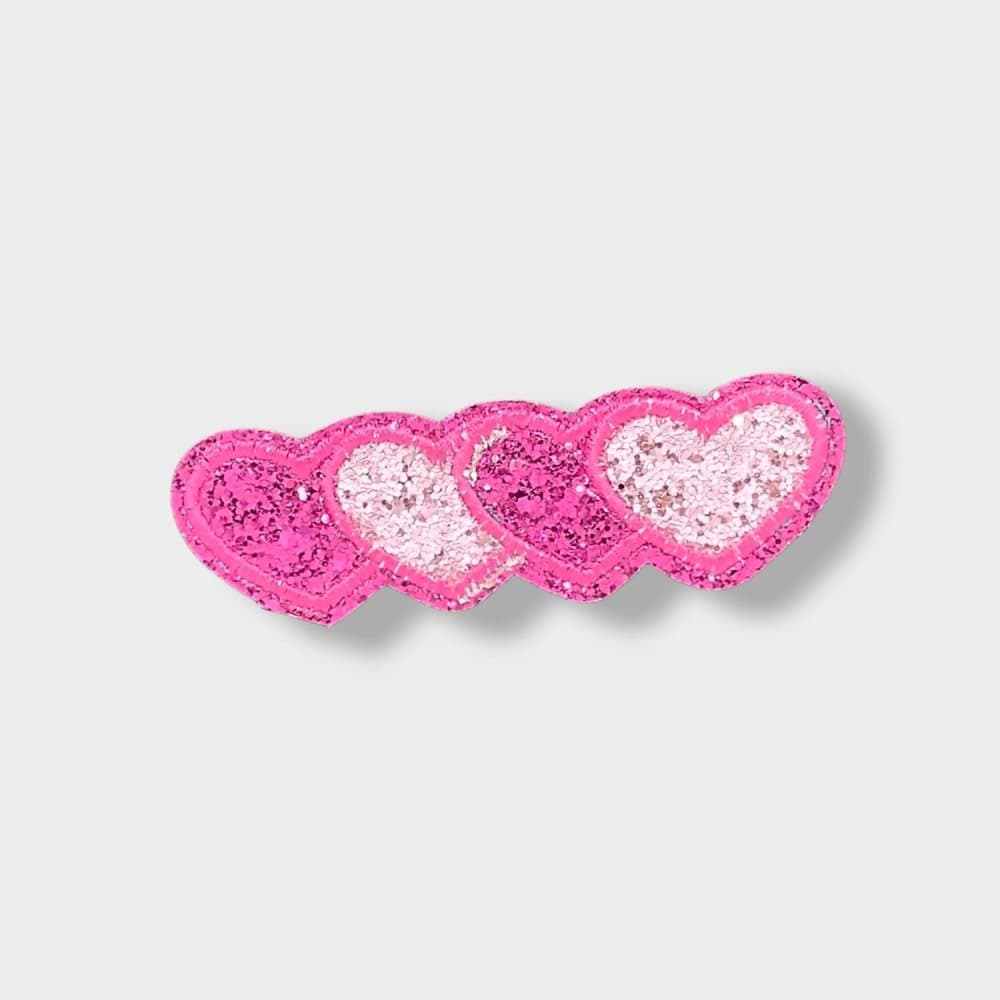 Tygmärke Patches | Applikationer (Iron-On) fyra rosa hjärta