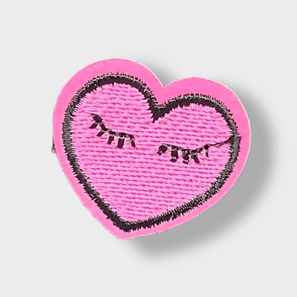 Tygmärke Patches | Applikationer (Iron-On) Rosa hjärta