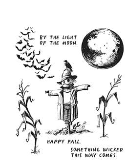 Tim Holtz Cling Stamps 18 x 15 cm -The Scarecrow