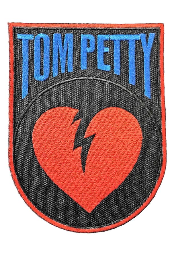 Tom Petty & The Heartbreakers Patch Heart Break Official Black Woven Accessory Size