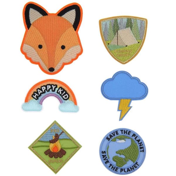 6 Fox Scout plåster för strykning