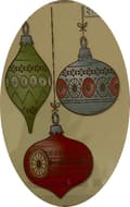 Miniatyrbild 1 av 2: set clear stämplar tema Jul julkulor