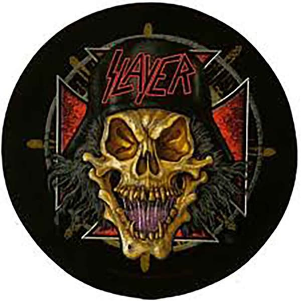 Slayer Back Patch Wehrmacht Soldier Skull Band Logo Official Circular sew on One Size