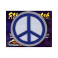 Miniatyrbild 2 av 3: Peace Symbol självhäftande lapp, broderidekal, 5,7 x 5,7 cm