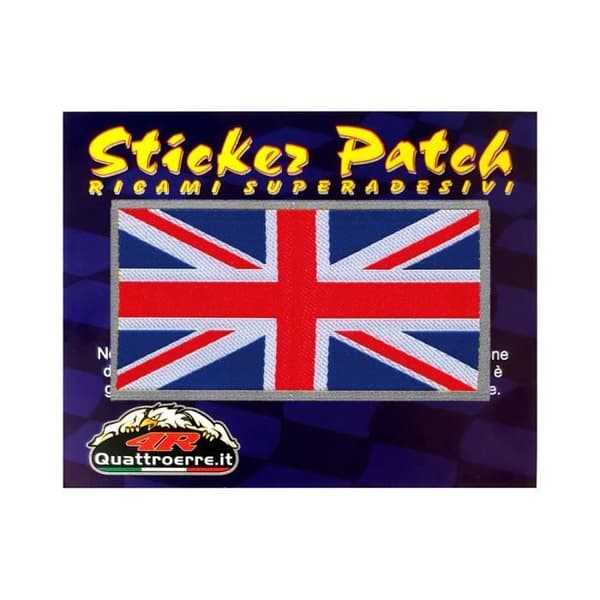 England Flagga självhäftande lapp, broderi klistermärke, 8 x 4,6 cm