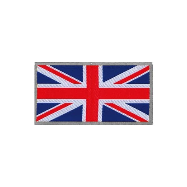 England Flagga självhäftande lapp, broderi klistermärke, 8 x 4,6 cm