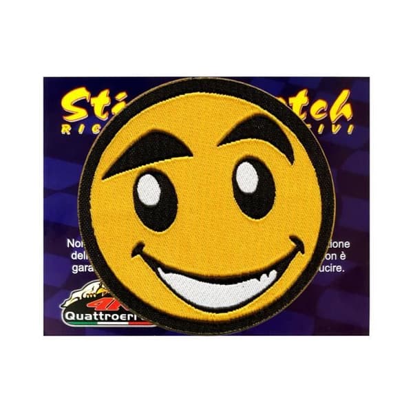 Smile självhäftande lapp, broderidekal, 5,8 x 5,8 cm