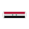 Miniatyrbild 1 av 2: Flagga - Multifarben - Syrien - 17 x 50 cm - Vattentåligt tyg - Tryck på framsidan/baksidan