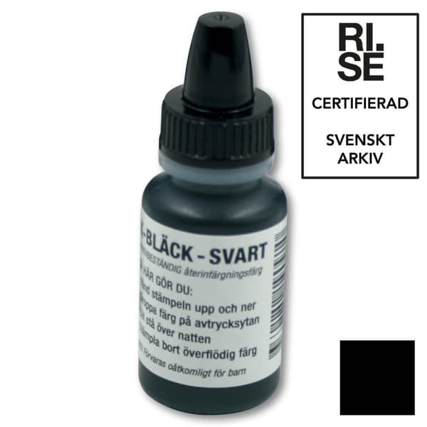 Stämpel K-Bläck 10 ml svart (arkivbest)