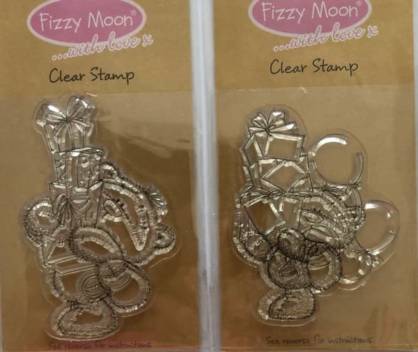 clear stämpel 2 packnallar med paket