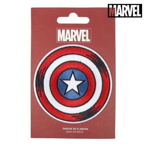 Patch - The Avengers - Captain America - 100 % polyester - 9,5x14,5 cm - Perfekt för barn