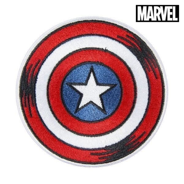 Patch - The Avengers - Captain America - 100 % polyester - 9,5x14,5 cm - Perfekt för barn