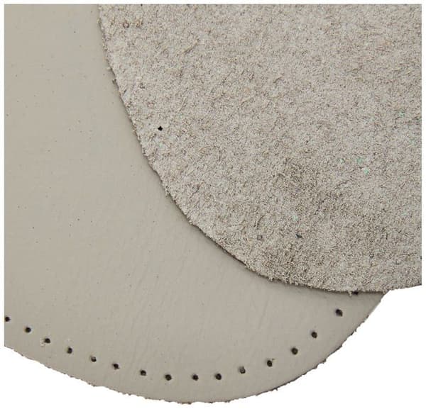 Kleiber - 850-01 - Nappa-läderknä- och armbågslappar att sy på 12,5 cm x 10 cm, grå, 2 per förpackning