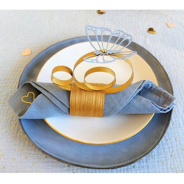Självhäftande halvpärlor - Artemio - 80 st - Guld - 0,5 cm - Blandat