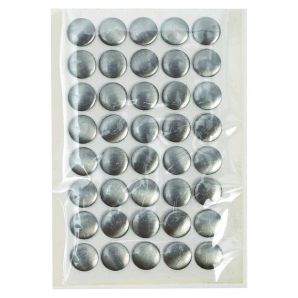 Klämmor Rund thermocollant 8mm Silver 24 Delar