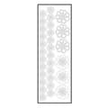Miniatyrbild 1 av 2: Termotransfer velour Blomma vit 10x30cm