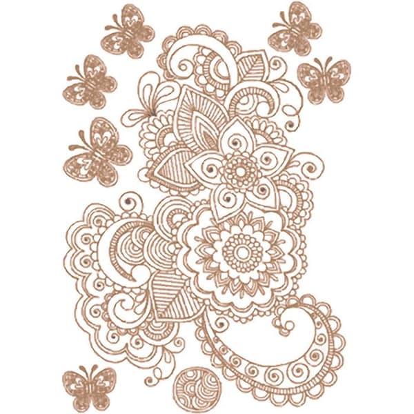 Överföringsfolie Arabesque i koppar A4