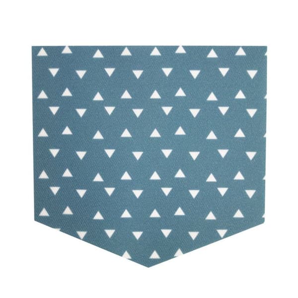 Poche thermocollante - MegaCrea - 2-i-1 - Blå - 9,5 x 10,5 cm - Multikolor