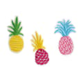 Miniatyrbild 1 av 2: Broderat ananaspatch 6 cm 3 styck