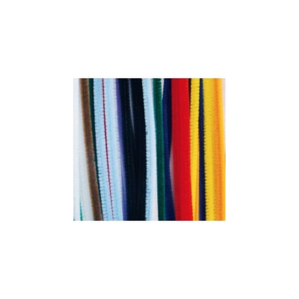 Fils chenille - Ej specificerad - Assortiment av 45 - Diameter 6 mm - Längd 30 cm - 9 blandade färger