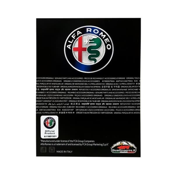 Självhäftande lapp - Alfa Romeo - Logotyp - 50 mm - Officiell produkt - 3M lim