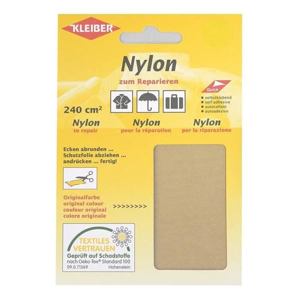 Kleiber & Co KG Kleiber Självhäftande vattentäta nylonlappar, Beige - 430-32