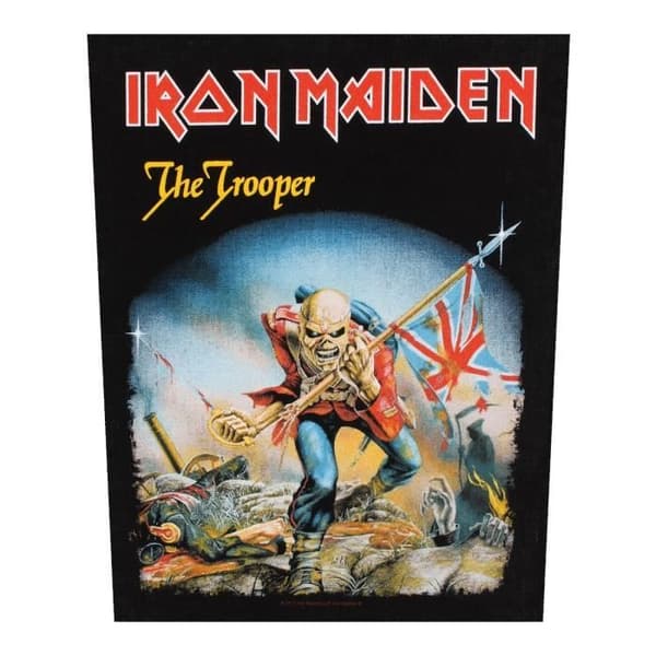 Patch - Iron Maiden - Trooper - 29 x 36 cm - Svart - Hög kvalitet