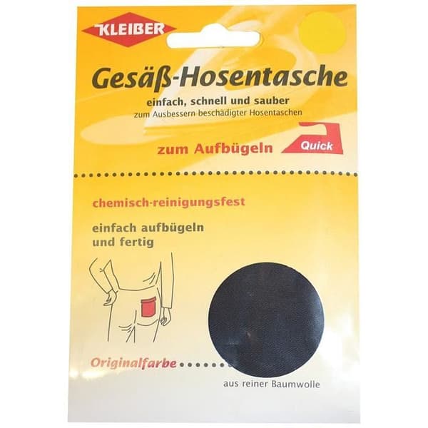 Poch thermocollant - Kleiber - 120-05 - Svart - Kan klippas - Lätt att använda