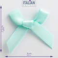 Miniatyrbild 2 av 3: Italienska alternativ - 7913 - Satin Craft rosetter, förpackning om 100, Ankblå, Bredd 3 cm