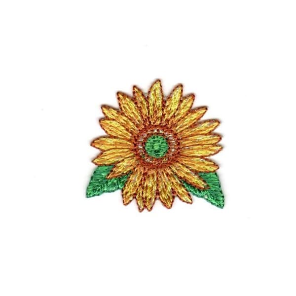 Varmepatch Blomma Gul 4 x 4 cm