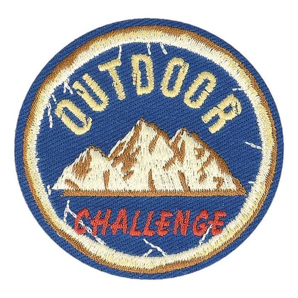 Ecusson thermocollant sport retro outdoor 5,5cm x 5cm