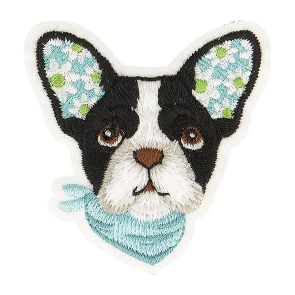 Värmestransfers insignia svart hund 5cm x 4,5cm