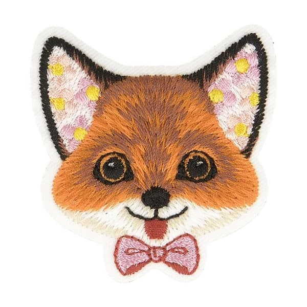 Värmeöverföringsmärke - MDC - Rävunge - 5cm x 4,5cm - Personalisering - Lätt att applicera