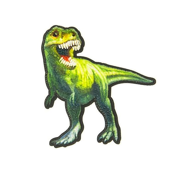 Ecusson thermocollant dinosaurie t-rex 6x6cm