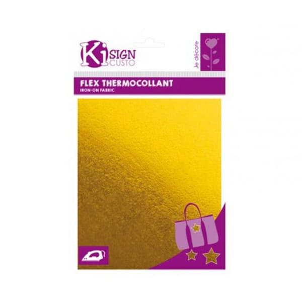 Flex Thermocollant - Metall Guld - 20 x 25 cm