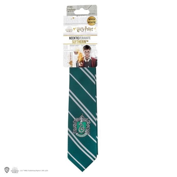 Harry Potter Cinereplicas - Vuxna - Slytherin Tie - Woven Crest