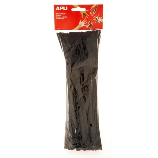 Sachet med svarta maskar - APLI - 30 cm - Idealisk för barn - Stimulerar kreativitet - Mixad