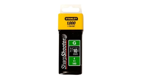TRA706T1 Klammer type G, 4/11/140, 10 mm, 1000 stk., Stanley 1-TRA706T
