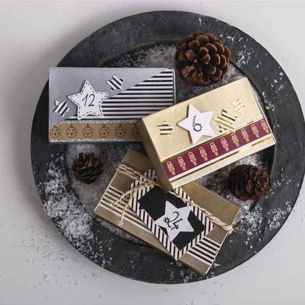 Tändsticksaskar - RAYHER - Stora - 11x6,5x2cm - Förpackning med 12 stycken - Blandat