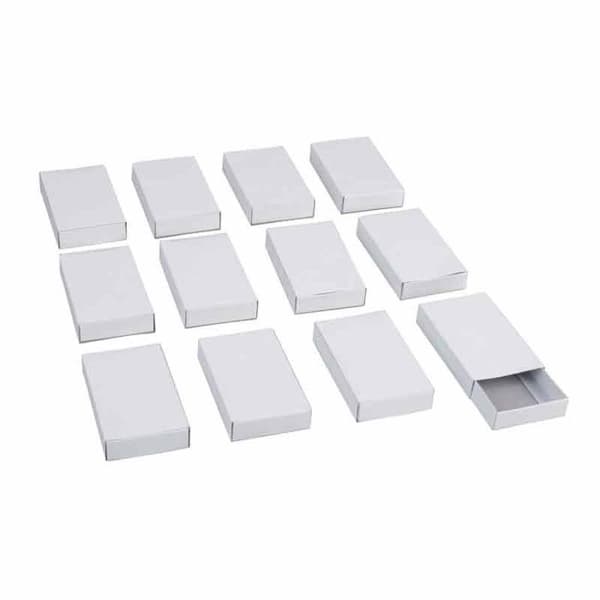 Tändsticksaskar - RAYHER - Stora - 11x6,5x2cm - Förpackning med 12 stycken - Blandat